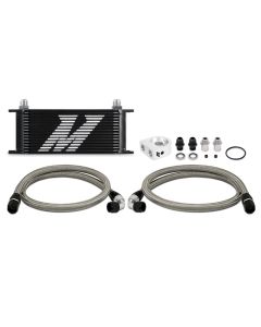 Mishimoto Universal Oil Cooler Kit 16-Row Black - MMOC-U16BK