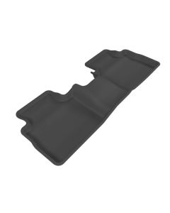 3D MAXpider 2008-2013 Nissan Rogue Kagu 2nd Row Floormats - Black - L1NS02921509