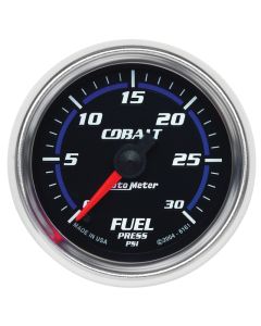 Autometer Cobalt 52mm 0-30 PSI Full Sweep Electronic Fuel Pressure Gauge - 6161