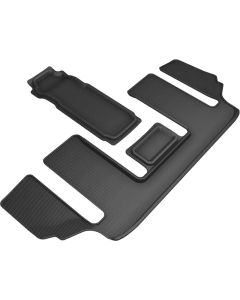 3D MAXpider 20-21 Mazda CX-9 6-Seat without 2nd Row Console Kagu 3rd Row Floormats - Black - L1MZ07631509