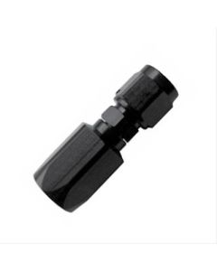 Fragola -6AN Straight Aluminum P/S Hose End - Black Only - 250107