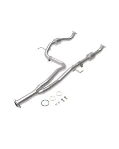 aFe Power Twisted Steel Y-Pipe w/ Cat SS 16-20 Toyota Tacoma V6 3.5L (4WD Only) - 48-46013-RC