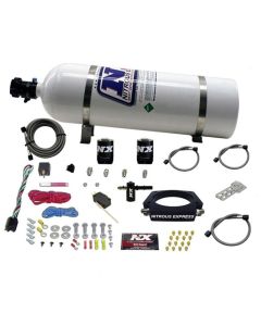 Nitrous Express LT2 C8 Nitrous Plate Kit (50-300HP) w/15lb Bottle - 20962-15