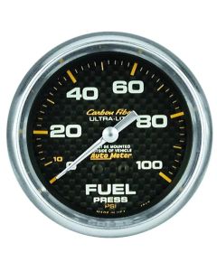 Autometer Carbon Fiber 66.7mm 100 PSI Mechanical Oil Pressure Gauge - 4812