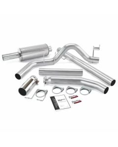 Banks Power 98-02 Dodge 5.9L Ext Cab Monster Exhaust System - SS Single Exhaust w/ Chrome Tip - 48636