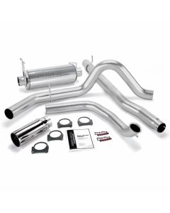 Banks Power 00-03 Ford 7.3L / Excursion Monster Exhaust System - SS Single Exhaust w/ Chrome Tip - 48653