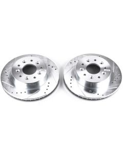 Power Stop 63-82 Chevrolet Corvette Front Evolution Drilled & Slotted Rotors - Pair - AR8210XPR