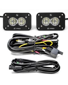 Baja Designs S2 Pro Wide Cornering Pair Flush Mount LED Light Pod Kit - 487807