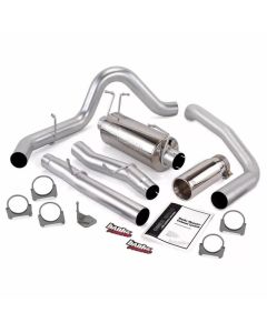 Banks Power Chrome Round Tip Single Exit Monster Exhaust System Ford Excursion 6.0L 2003-2007- BANK-