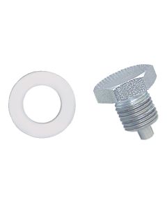Moroso Oil Pan Drain Plug w/Nylon Washer - Chrome - 97000