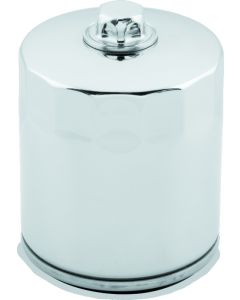 Twin Power Twin Cam and M8 Chrome Oil Filter With Nut Replaces H-D 63798-99 with Backflow Valve - 603613