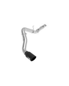 aFe ATLAS 5in DPF-Back Alum Steel Exhaust System w/ Black Tip 19-20 Ram Diesel Trucks L6-6.7L (td) - 49-02078-B