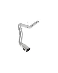 aFe ATLAS 5in DPF-Back Alum Steel Exhaust System w/Polished Tip 19-20 Ram Diesel Trucks L6-6.7L (td) - 49-02078-P