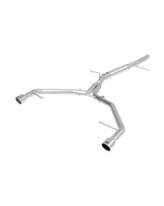 aFe MACHForce XP 3in-2.5in SS Exhaust Axle-Back 17-19 Audi A4 (B9) L4-2.0L (t) - Polished - 49-36419-P