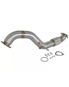 aFe Twisted Steel 3in Rear Down-Pipe/Mid Pipe 2017+ Honda Civic Type R I4 2.0L (t) - 49-36617