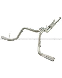 aFe MACHForce XP 2-1/2in to 3in 409 SS Cat-Back Exhaust w/ Polished Tips 10-17 Toyota Tundra V8 5.7L - 49-46014-P