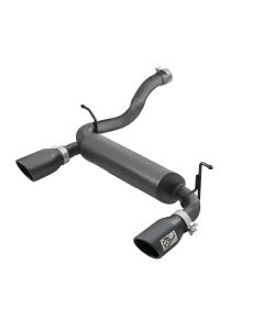 aFe Rebel Series 2.5in 409 SS Axle-Back Exhaust w/ Black Tips 2018+ Jeep Wrangler (JL) V6 3.6L - 49-48067-B