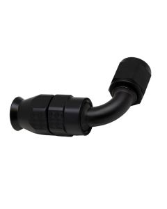 DeatschWerks 6AN Female Swivel 90-Degree Hose End PTFE (Incl 1 Olive Insert) - Anodized Matte Black - 6-02-0852-B