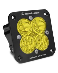 Baja Designs Squadron Pro Flush Mount Black Driving/Combo Pattern LED Light Pod - Amber - 491013