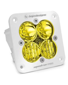 Baja Designs Flush Mount LED Light Pod White Amber Lens Driving/Combo Pattern Squadron Pro - 491013WT