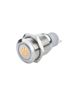 Oracle Pre-Wired Power Symbol On/Off Flush Mount LED Switch - Amber - 2009-005