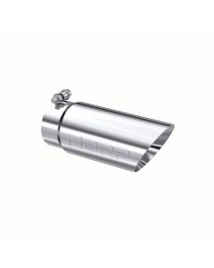 MBRP T304 Stainless Steel 4" O.D. Dual Wall Angled 3.5" Inlet 10" Length Exhaust Tip - T5110