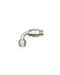 DeatschWerks 6AN Female Swivel 90-Degree Hose End PTFE (Incl. 1 Olive Insert) - 6-02-0852