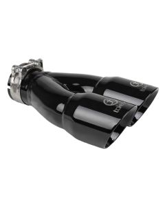 aFe POWER Mach Force-Xp 304 Stainless Steel Clamp-on Exhaust Tip Black- AFE-49T25364-B10