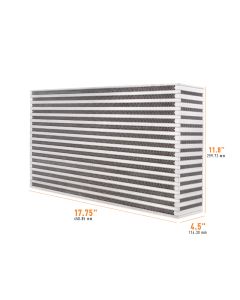 Mishimoto Universal Air-to-Air Intercooler Core - 17.75in / 11.8in / 4.5in - MMUIC-18