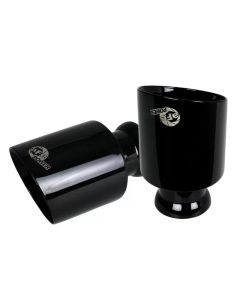 aFe POWER Mach Force-Xp 4-1/2 Carbon Fiber OE Replacement Exhaust Tips (Black Tips) Dodge Charger 2