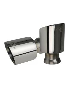 aFe MACH Force-XP 4-1/2in Polished OE Replacement Exhaust Tips - 15-19 Dodge Charger/Hellcat - 49C32068-P