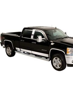 Putco 07-13 Silverado Crew Cab 6.5 Short Box - 6in Wide - 14pcs Stainless Steel Rocker Panels - 9751206