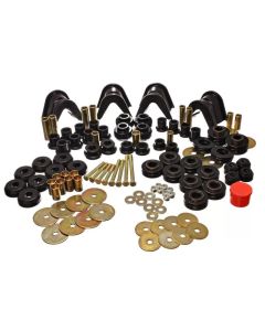 Energy Suspension 66-77 Ford Bronco 4WD (w/ 4 Deg C-Bushings) Black Hyper-Flex Master Bushing Set - 4.18105G