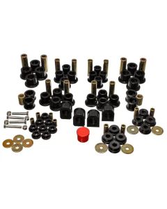 Energy Suspension 99-04 Ford F-250 4WD Superduty Black Hyper-flex Master Bushing Set - 4.18124G