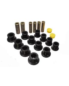 Energy Suspension 00-04 Ford Excursion 4WD / 99-04 F250/F350 4WD Black Front Leaf Spring Bushing Set - 4.2148G