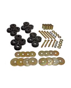 Energy Suspension Bronco Body Mnt W/Hardware - Black - 4.4110G