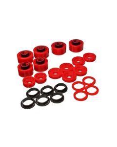 Energy Suspension 05-07 Ford F250/F350 2/4WD Red Body Mount Set - 4.4121R