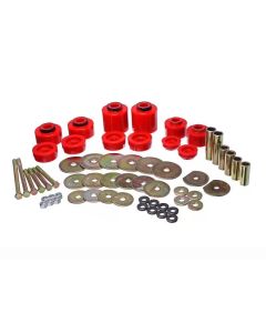 Energy Suspension 80-96 Ford F-150/250/350 Red Body Mount Set Includes Hardware - 4.4123R