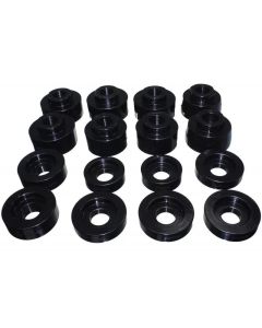 Energy Suspension 08-16 Ford F-250/F-350/F-450/F-550 Super Duty Crew Cab Black Body Mount Set - 4.4124G