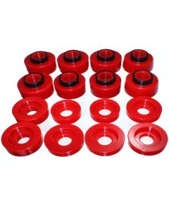 Energy Suspension 08-16 Ford F-250/F-350/F-450/F-550 Super Duty Crew Cab Red Body Mount Set - 4.4124R