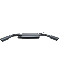 Gibson 07-17 Jeep Wrangler JK Sport 3.8L 2.5in Cat-Back Dual Extreme Exhaust - Black Elite (Ceramic) - 17306-B