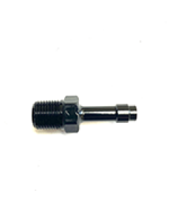 Fragola 1/4 Hose Barb x 1/8 NPT Low Profile - Black - 484000-BL