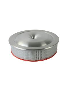 Moroso Low Profile Racing Air Cleaner - 16in x 4in Filter - Aluminum - 4500 Dominator/King Demon - 65920
