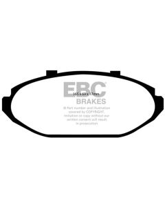EBC 98-2002 Ford Crown Victoria 4.6L (w/ABS/Steel Pistons) Yellowstuff Front Brake Pads - DP41615R