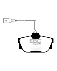 EBC 00 Volkswagen Eurovan 2.8 (ATE) with Wear Leads Greenstuff Rear Brake Pads - DP61445