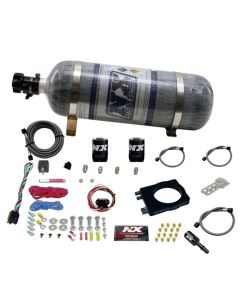 Nitrous Express 90mm Hemi Plate System (50-400hp) w/12lb Bottle - 20990-12