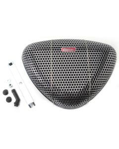 Edelbrock Air Cleaner Pro-Flo 1000 Series Triangular Steel Top 11 375In X 8 375In X 3In Chrome - 1002