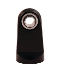 QA1 1in Extended Length Eyelet w/Bearing - 9/16-18 Thread - Black Anodized Aluminum - 9036-229