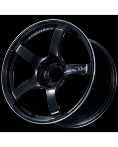 Advan TC4 18x9 +25mm 5x112 Racing Black Gunmetallic and Ring Wheel - YAD8I25MBGR
