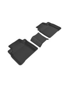 3D MAXpider 2016-2019 Nissan Maxima Kagu 2nd Row Floormats - Black - L1NS08821509